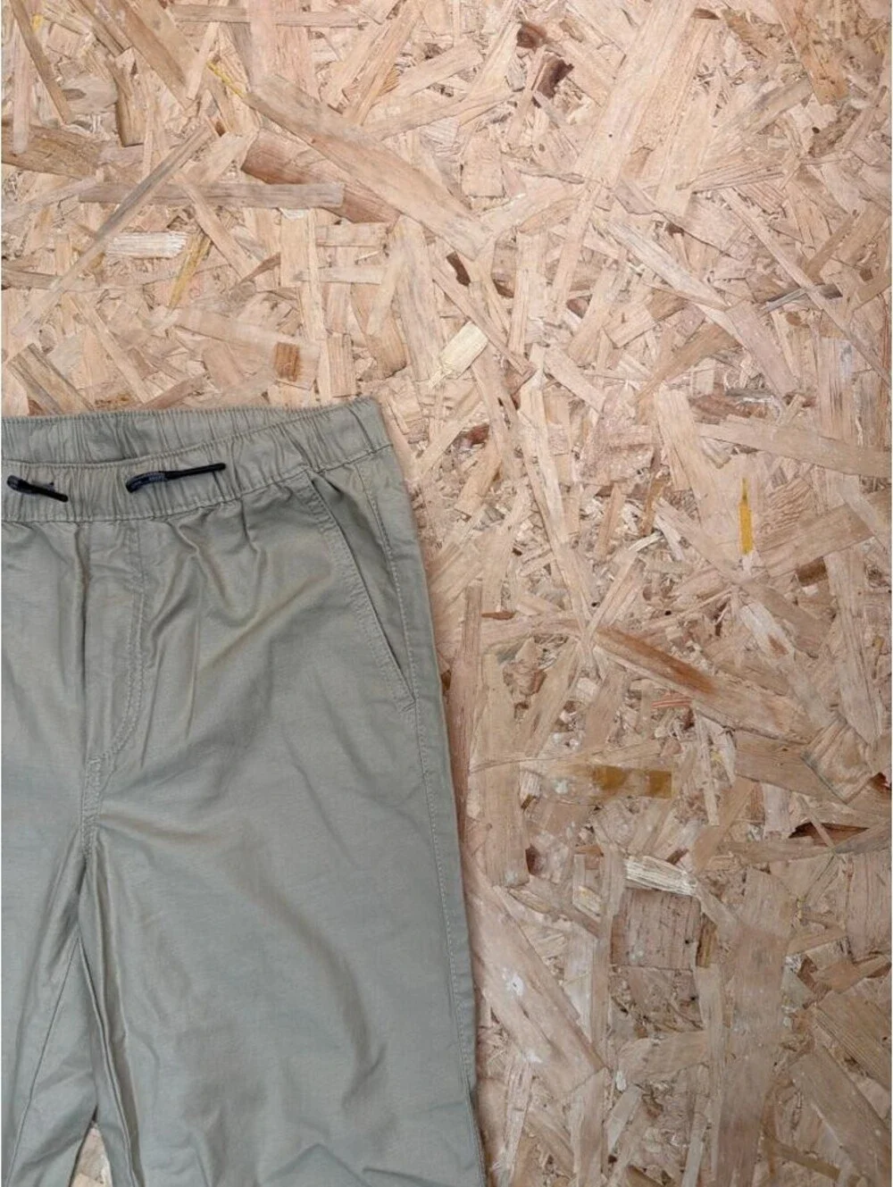 Gap Kids Boys Jogger Pants XXL Khaki Beige Elastic Waist Drawstring Chino